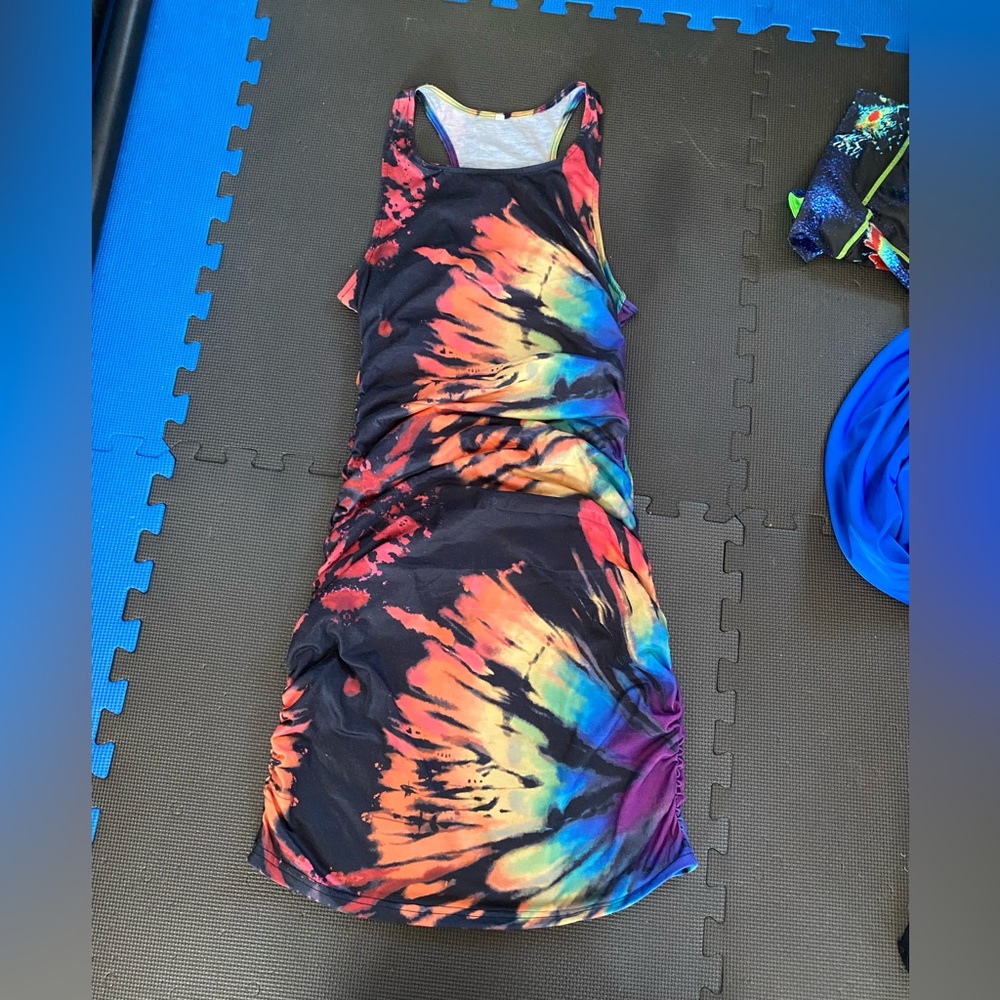 Last chance.  Shein tie dye dress, M
